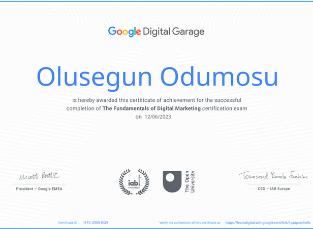 Digital Marketing - Google